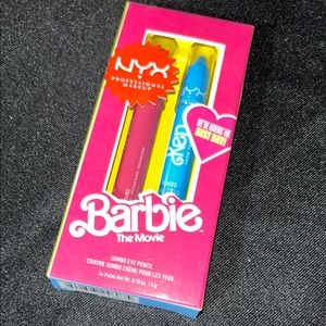 NYX Barbie The Movie Jumbo Eye Pencil Set - Pink and Blue NWT